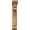 Ekena Millwork Olympic Slat Smooth Bracket w/ Offset Brace, Western Red Cedar, 5 1/2"W x 24"D x 32"H BKT0604X24X32OLY06SWR - alternate 2